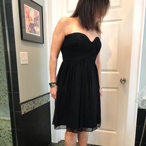 Donna Morgan strapless black dress - size 12